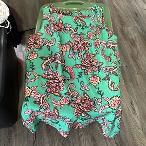 Roz & Ali Green Paisley Dress